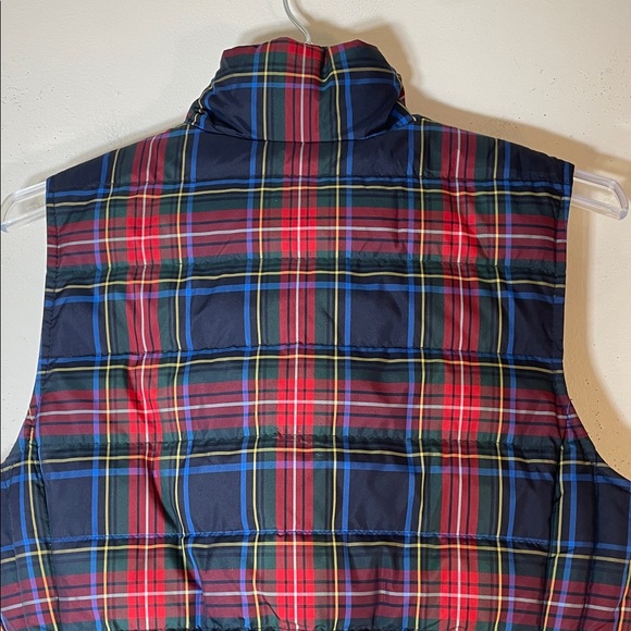 NEW! Talbots Down Plaid Puffer Quilted Vest -Two Way Zipper Closure. Small. - Picture 10 of 12